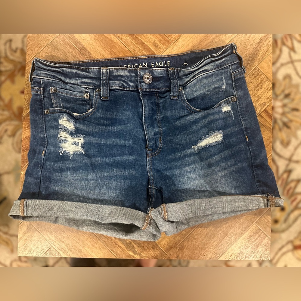 American Eagle Super Stretch Distressed Shorts